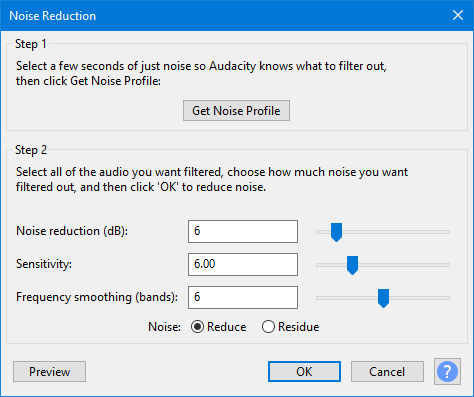 Audacity Noise Reduction: Less Hiss Without a Watery Voice